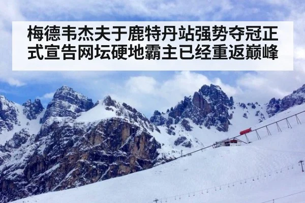 梅德韦杰夫于鹿特丹站强势夺冠正式宣告网坛硬地霸主已经重返巅峰